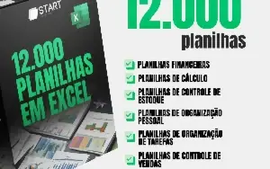 Super Pack com 12.000 Planilhas em Excel + Pacote Office