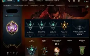 Conta Platina na SoloQ/TFT/3X3 e Gold Flex