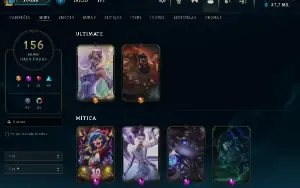 Conta Lol Full Acesso - Lvl 389 - 156 Skins - Todos Campeões