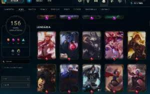 Conta Lol Full Acesso - Lvl 389 - 156 Skins - Todos Campeões