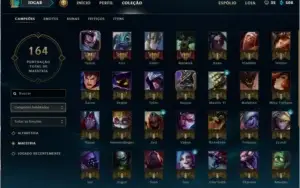 Conta lol 42 champs e varias skins