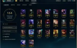 Conta lol 42 champs e varias skins
