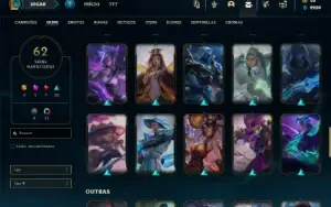 Ouro 2 com 81 Champs e 62 Skins + 1 Prestigio da Daina