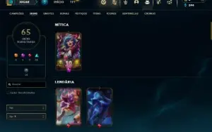 Ferro 3 com 110 Champs e 65 Skins + 400k de Master