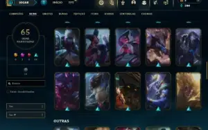 Ferro 3 com 110 Champs e 65 Skins + 400k de Master