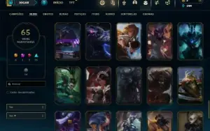 Ferro 3 com 110 Champs e 65 Skins + 400k de Master