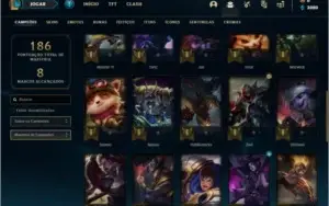 Conta Ouro 3 com 40 champs e 16 skins