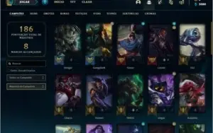 Conta Ouro 3 com 40 champs e 16 skins