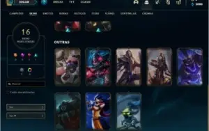 Conta Ouro 3 com 40 champs e 16 skins