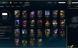 Conta League of Legends - Ouro 5 - 46 Campeoes e 8 Skins