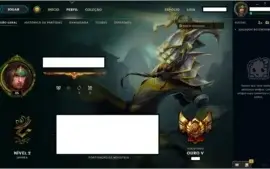 Conta League of Legends - Ouro 5 - 46 Campeoes e 8 Skins