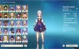 Conta Genshi AR55 Ganyu/ Ayaka/ Zongli/ Venti