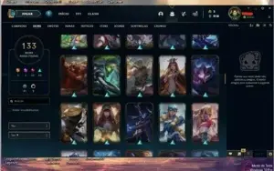 Conta de 2020 boa com 95 champs 133 SKINS com 2 Prestígio