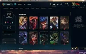 Conta de 2020 boa com 95 champs 133 SKINS com 2 Prestígio