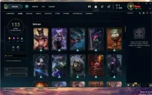 Conta de 2020 boa com 95 champs 133 SKINS com 2 Prestígio