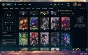 Conta de 2020 boa com 95 champs 133 SKINS com 2 Prestígio