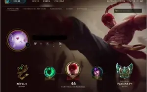 Conta PLATINA IV 24CHAMP 9SKINS