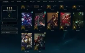 Conta League of Legends Platina 4
