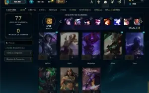 Bronze 3 com 35 Champs e 15 Skins ( MAIN ADC )