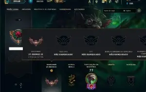 Bronze 3 com 35 Champs e 15 Skins ( MAIN ADC )