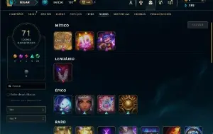 Bronze 3 com 35 Champs e 15 Skins ( MAIN ADC )
