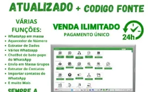 Wasender nova versão, envie mensagens em massa no Whatzapp