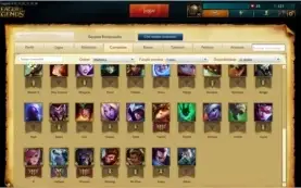 CONTA BRONZE 3  47 CAMPEOES / 18 SKINS / 6 PAG DE RUNAS