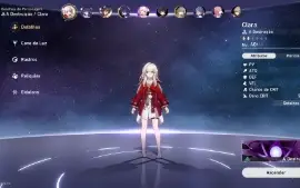 Star Rail - Seele lv 40 Clara lv 40 SEM VÍNCULO LV20 DB