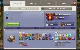 3 CONTAS CLASH OF CLANS CV11, CV 10, CV9 coringa + ROYALE