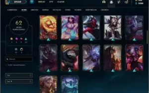 Conta ouro 4 com 1,3kk de Lee e 700k de Yasuo com 62 skins