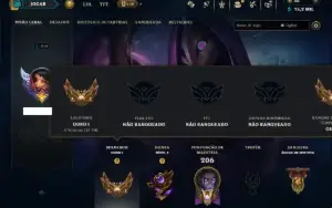 Ouro 1 com 140 Champs e 65 Skins +2 Prestigios
