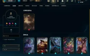 Unranked com 36 Champs e 8 Skins ( Ex Diamante )