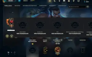 Conta Unraneked com 105 Champs e 108 Skins ( MAIN SUP )
