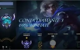 Conta Diamante 3 69% winhate