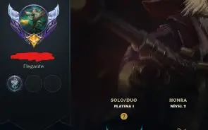 Vendo Conta Platina 1 No Lol  + 272 Skins