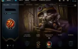 conta lvl 10 3 skins+frag de skin  8 champ