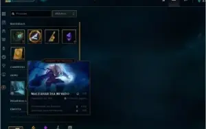 conta lvl 10 3 skins+frag de skin  8 champ