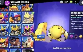 Conta Brawl Stars Boa e Barata (pacote de colecionador 8bit