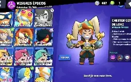 Conta Brawl Stars Boa e Barata (pacote de colecionador 8bit