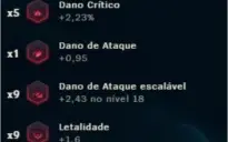 Conta com 20 páginas de runa e todos os campeões