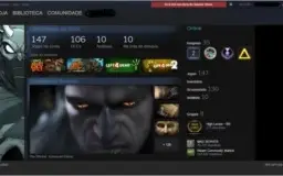 Conta Steam Lv 50 com 147 jogos