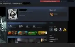 Conta Steam Lv 50 com 147 jogos