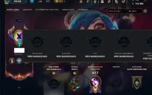 Unranked com TODOS os Champs e 187 Skins ( MID / JG / ADC )