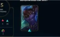 CONTA LEAGUE OF LEGENDS PRATA (EMAIL) & VARIAS SKINS