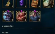 CONTA LEAGUE OF LEGENDS PRATA (EMAIL) & VARIAS SKINS