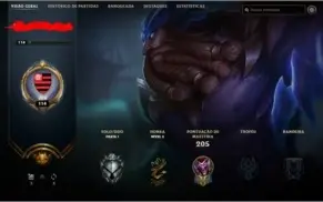 CONTA LEAGUE OF LEGENDS PRATA (EMAIL) & VARIAS SKINS
