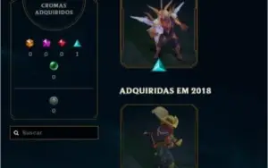 CONTA LEAGUE OF LEGENDS PRATA (EMAIL) & VARIAS SKINS