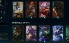 CONTA LEAGUE OF LEGENDS PRATA (EMAIL) & VARIAS SKINS