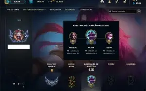 Conta prata 3 com 153 Champs e 121 Skins + 5 Vitoriosas