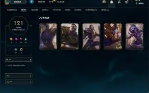 Conta prata 3 com 153 Champs e 121 Skins + 5 Vitoriosas